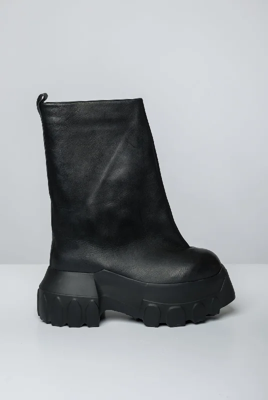 Men's Pants with Patchwork PatternsRick Owens Knee High Oblique Mega Tractor
