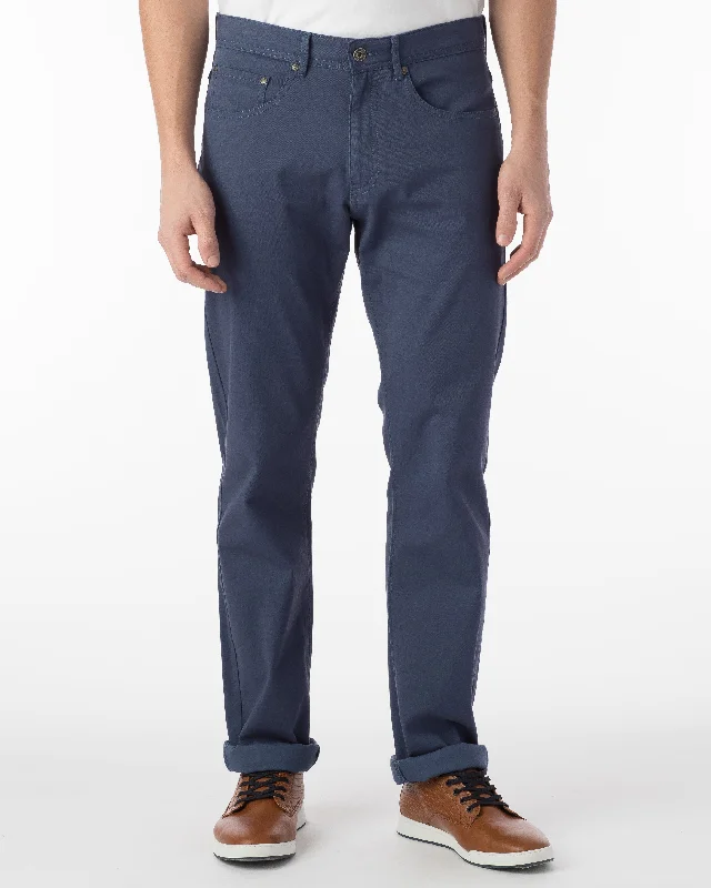 Warm Men's Fleece-Lined PantsBallin Pants - Crescent Pima Twill - Cadet