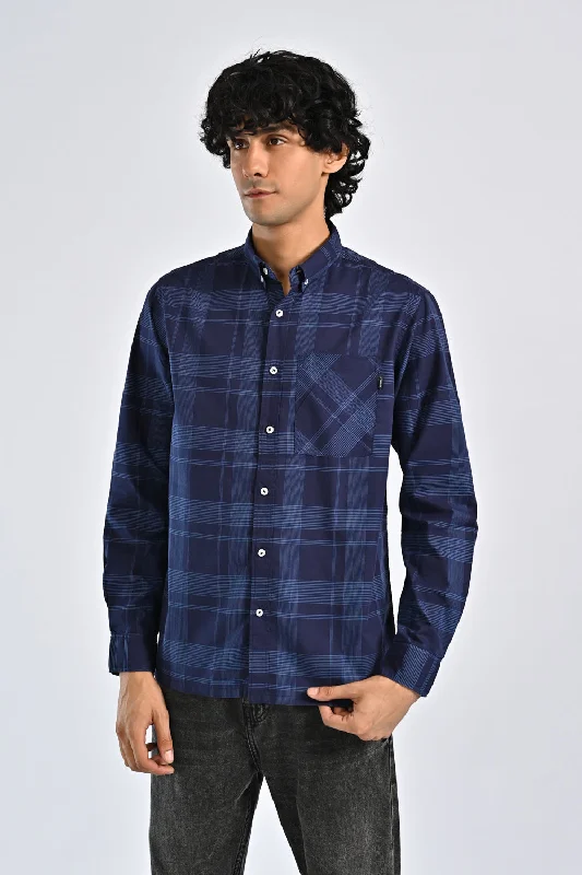 Men's Denim Shirts for a Rugged LookBUTTON DOWN CHECK SHIRT