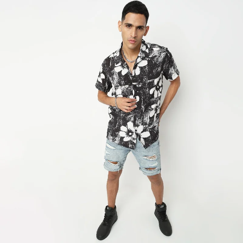 Men's Hunting Shirts for Camouflage and ComfortRegular Fit Printed Shirt