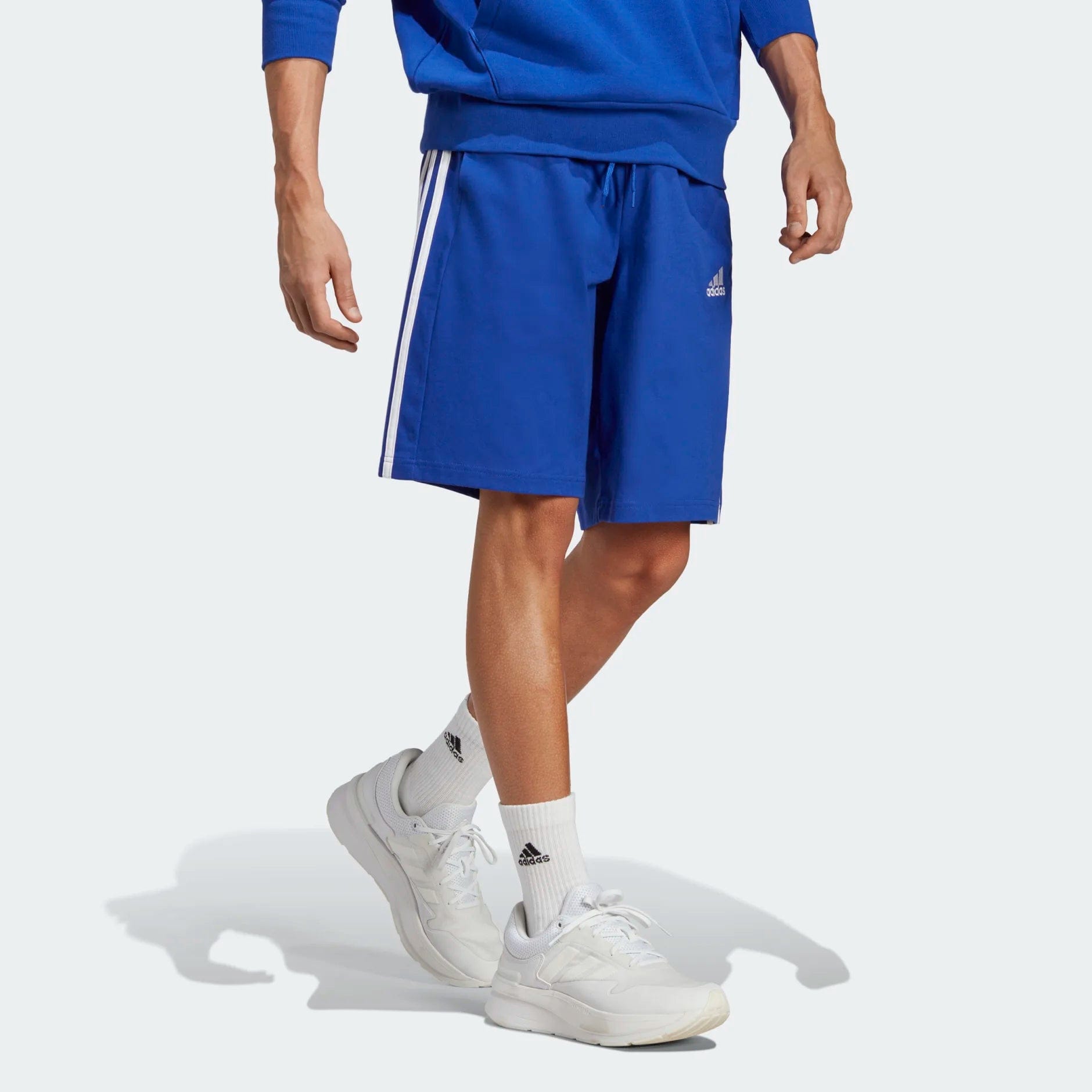 Men's Patterned Pants with PlaidsAdidas Essentials Single Jersey 3-Strips Shorts