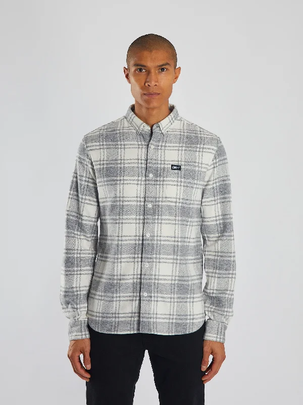 Men's Scoop Neck T-Shirts for a Relaxed FeelMaverick Shirt Marl Grey/White Check