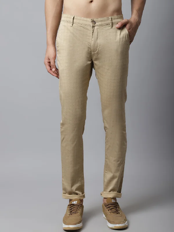 Men's Patterned Pants with Camouflage PrintsMen's Casual Flat front Khaki Checks Trousers