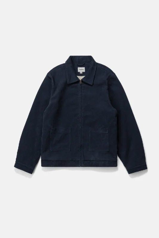 Men's Coats with Velcro ClosuresTwill Duty Jacket Midnight Navy