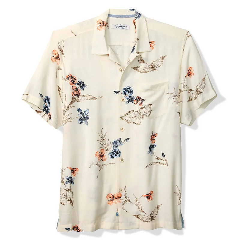Men's Henley T-Shirts for a Casual TwistTommy Bahama Men's Veracruz Cay Vintage Flora Camp Shirt - Vanilla Ice Men's Henley T-Shirts for a Casual TwistTommy Bahama Men's Veracruz Cay Vintage Flora Camp Shirt - Vanilla Ice