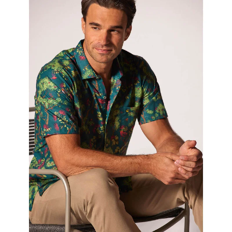 Men's Floral Print Shirts for Spring and SummerTori Richard Jewels Of The Rainforest Cotton Lawn Camp Shirt - Forest Green Men's Floral Print Shirts for Spring and SummerTori Richard Jewels Of The Rainforest Cotton Lawn Camp Shirt - Forest Green