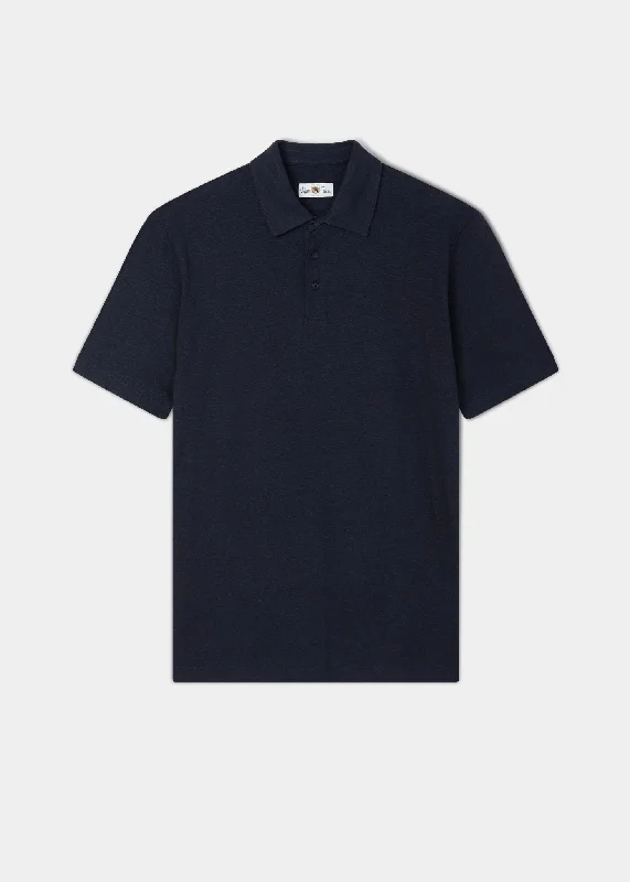 Men's Pants with Elastic CuffsRendham Cotton Linen Shirt In Navy