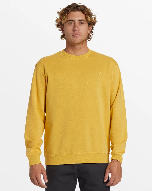 Layered Men's VestsSalt Water Crew Neck Sweatshirt - Ochre
