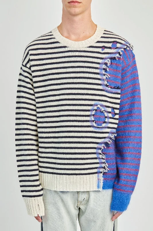 Men's Pants with Belt LoopsMarni Combination Sweater in Blue