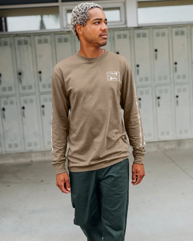 Vintage Men's JeansSystem Error Long Sleeve Tee - Teak