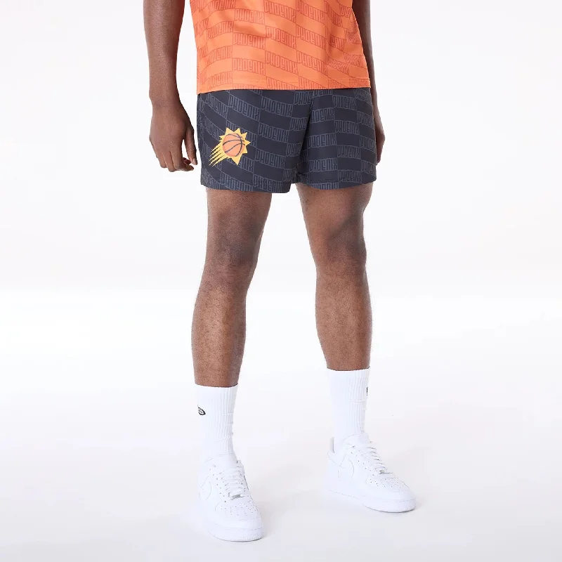 Men's Pants with Stain-Resistant TreatmentPhoenix Suns NBA All Over Print Graphic Black Shorts Men's Pants with Stain-Resistant TreatmentPhoenix Suns NBA All Over Print Graphic Black Shorts