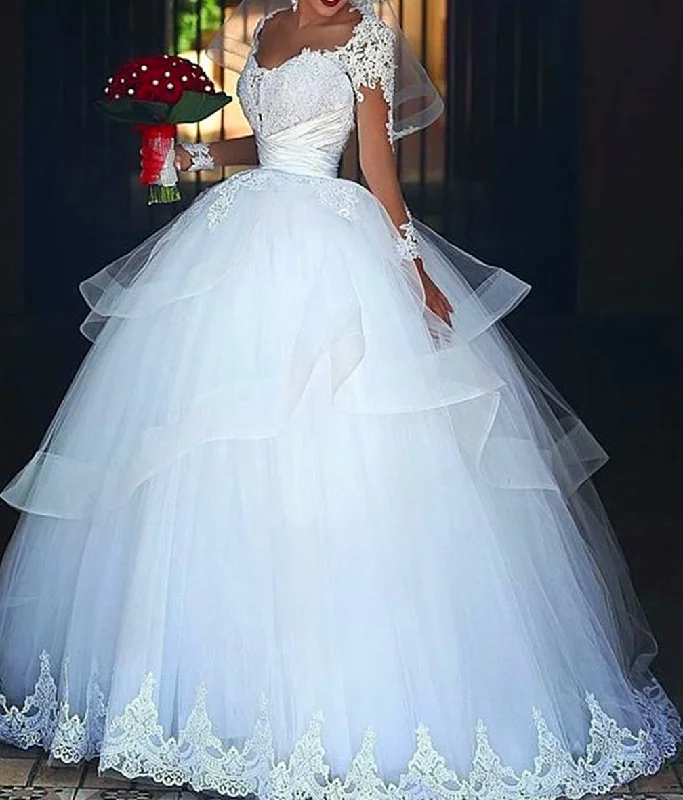 Women Ball Gown Appliques Wedding Dresses Long Sweetheart Lace Bridal Gowns YWD170 Women Ball Gown Appliques Wedding Dresses Long Sweetheart Lace Bridal Gowns YWD170