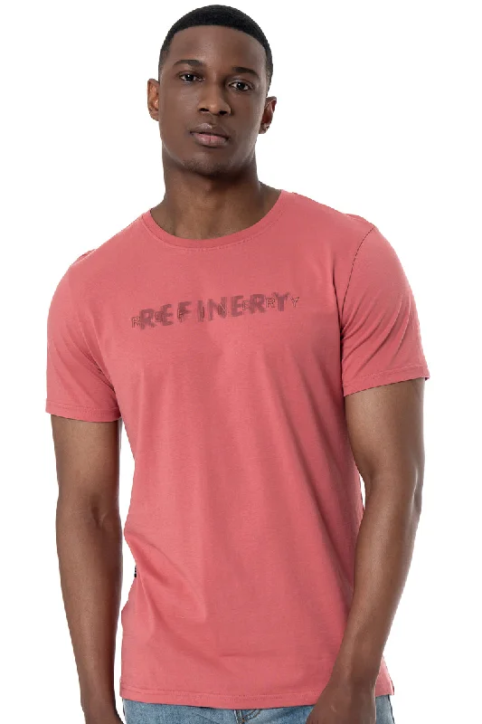 Men's Shirts with Appliqué DetailsBranded Tee _ 151905 _ Rose