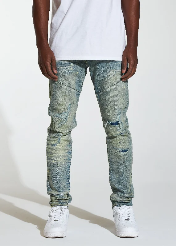 Men's Tapered JeansAtlantic Denim (Stone Wash Paint)