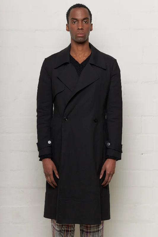 Fashionable Men's Denim JacketsLinen Trench Coat