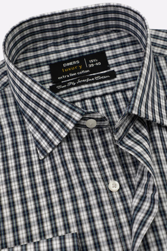 Multicolor Glenplaid Check Formal Shirt