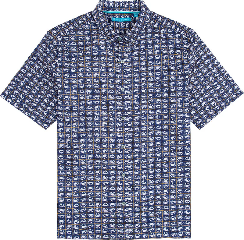 Men's Denim Shirts for a Rugged LookTori Richard Consortium Camp Shirt - Navy