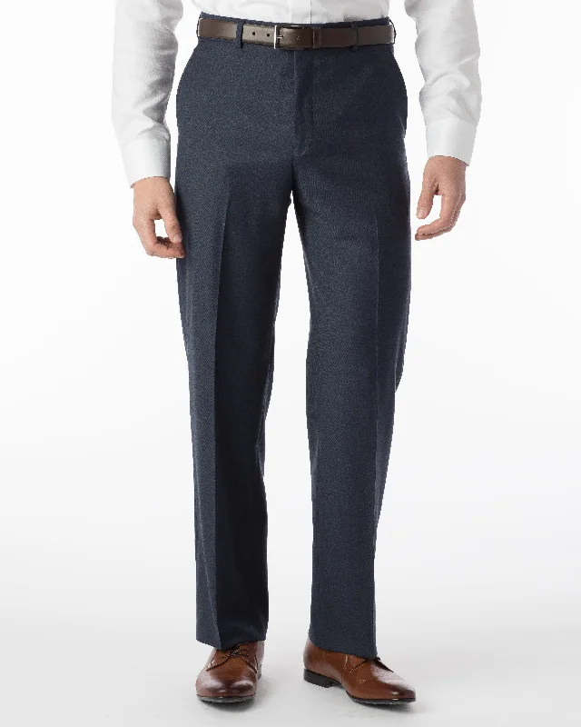 Men's Tapered Pants for a Slimming EffectBallin Pants - Dunhill Super 120’s 4 Harness Serge - Navy Mix Men's Tapered Pants for a Slimming EffectBallin Pants - Dunhill Super 120’s 4 Harness Serge - Navy Mix