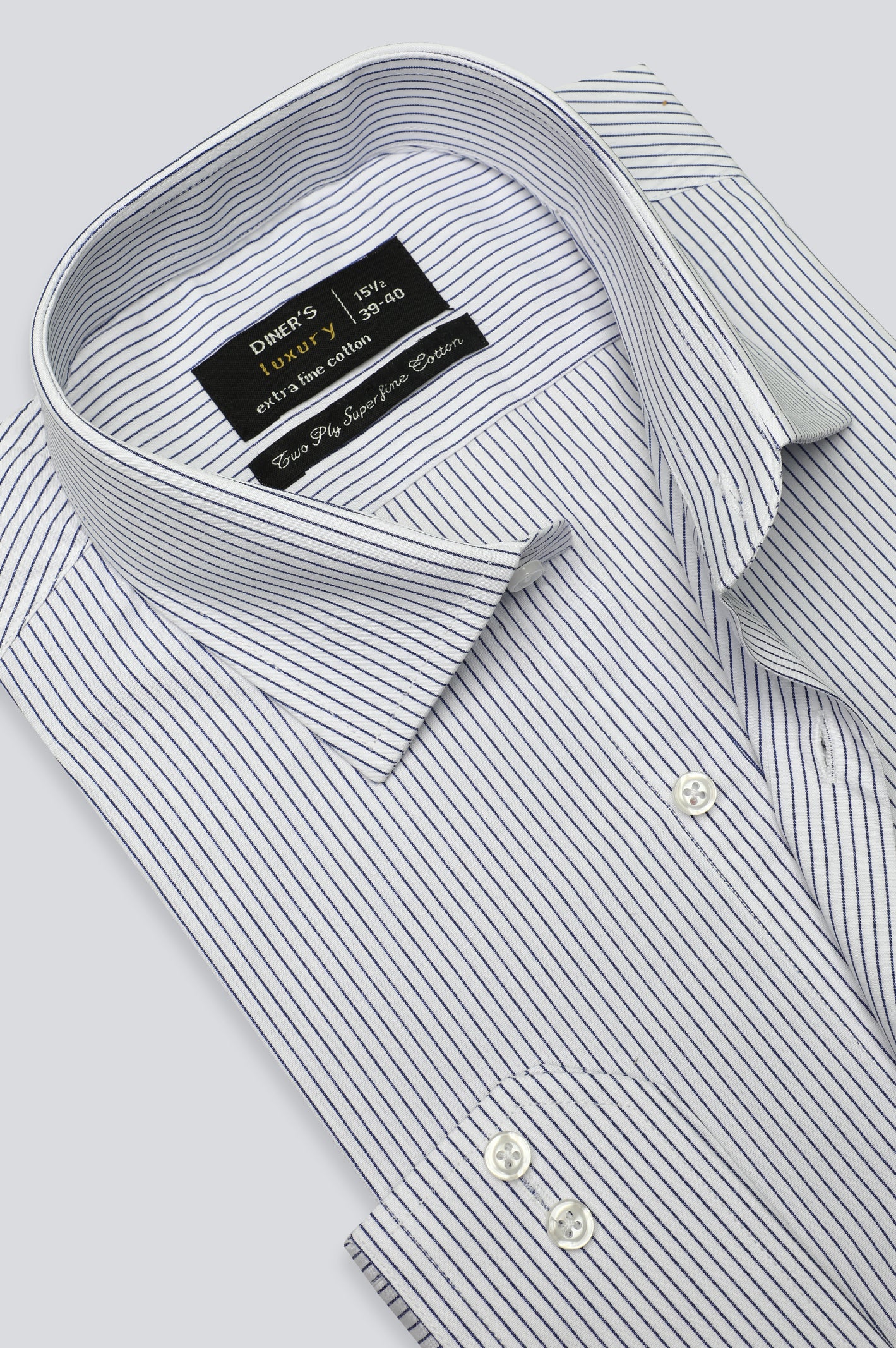 Blue Pinstripe Formal Shirt