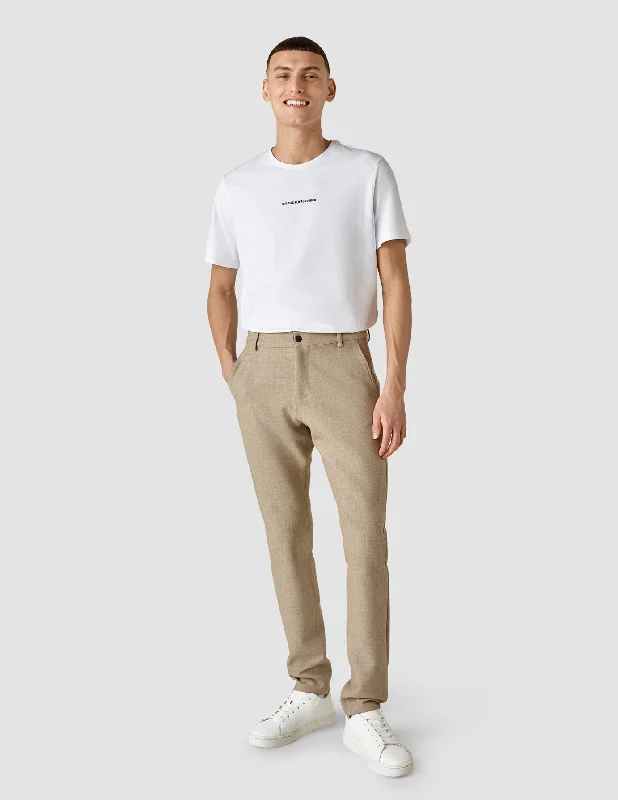 Warm Men's Fleece-Lined PantsHeavy Edition Pants Slim Sand Twill 2.0