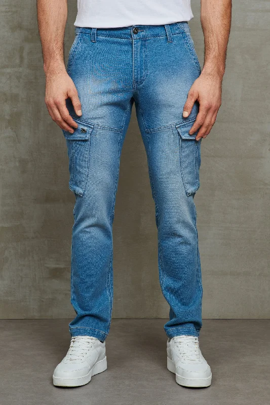 Designer Skinny Men's JeansJeans cargo coupe ajustée - Homme
