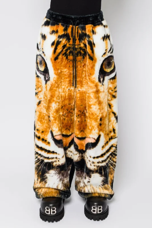 Men's Patterned Pants with Camouflage PrintsLu'u Dan Raw Cut Bontan Tiger Pants