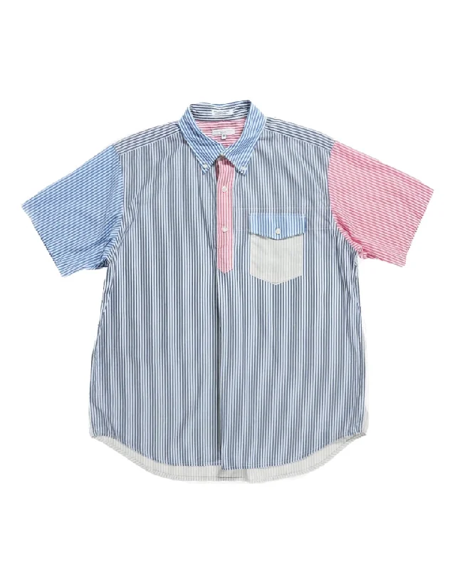 Men's Iron-Free Shirts for Wrinkle-Resistant WearEngineered Garments Popover Shirt Multi Stripe Men's Iron-Free Shirts for Wrinkle-Resistant WearEngineered Garments Popover Shirt Multi Stripe