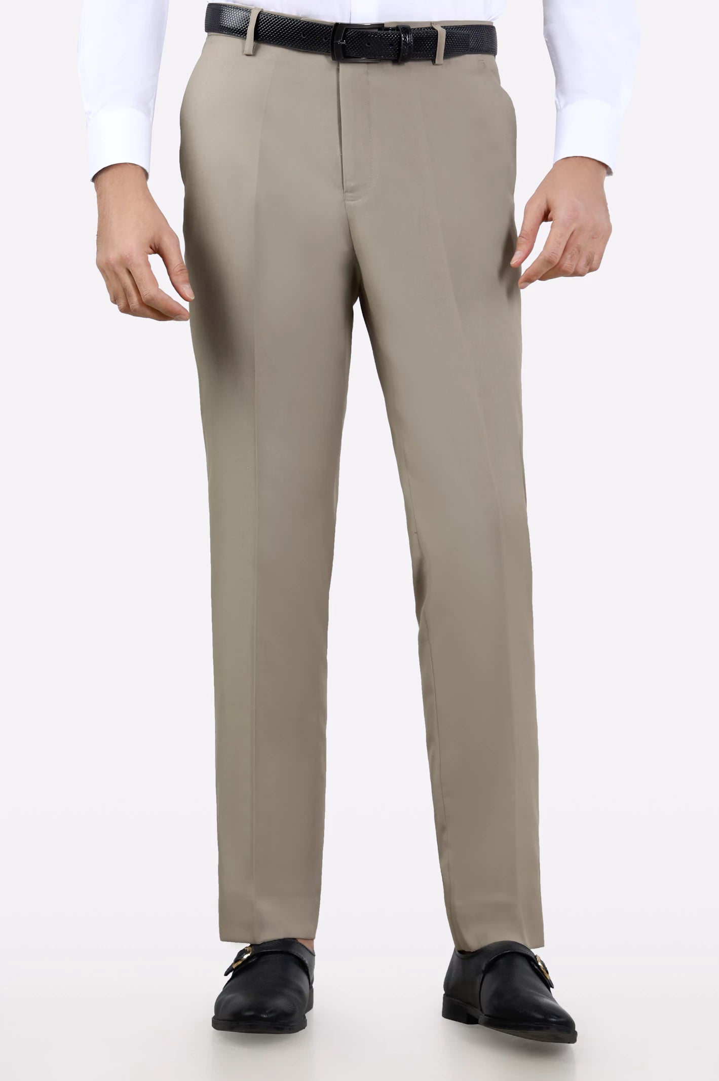 Fawn Regular Fit Formal Trouser