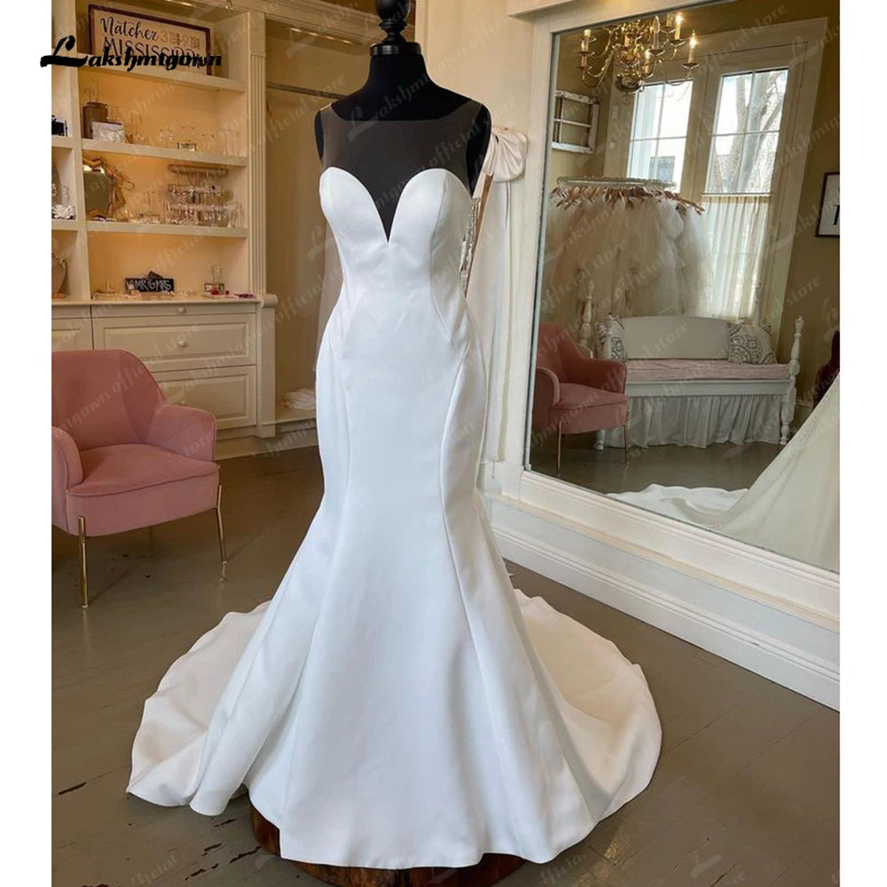 Roycebridal Sexy Satin Lace Mermaid Sweetheart Neckline Wedding Dress 2025 Off the Shoulder trajes de novias largos Roycebridal Sexy Satin Lace Mermaid Sweetheart Neckline Wedding Dress 2025 Off the Shoulder trajes de novias largos