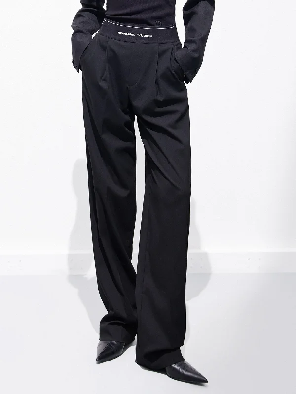 Men's Jeans with Elastic WaistbandsElasticated Waist Straight Trousers