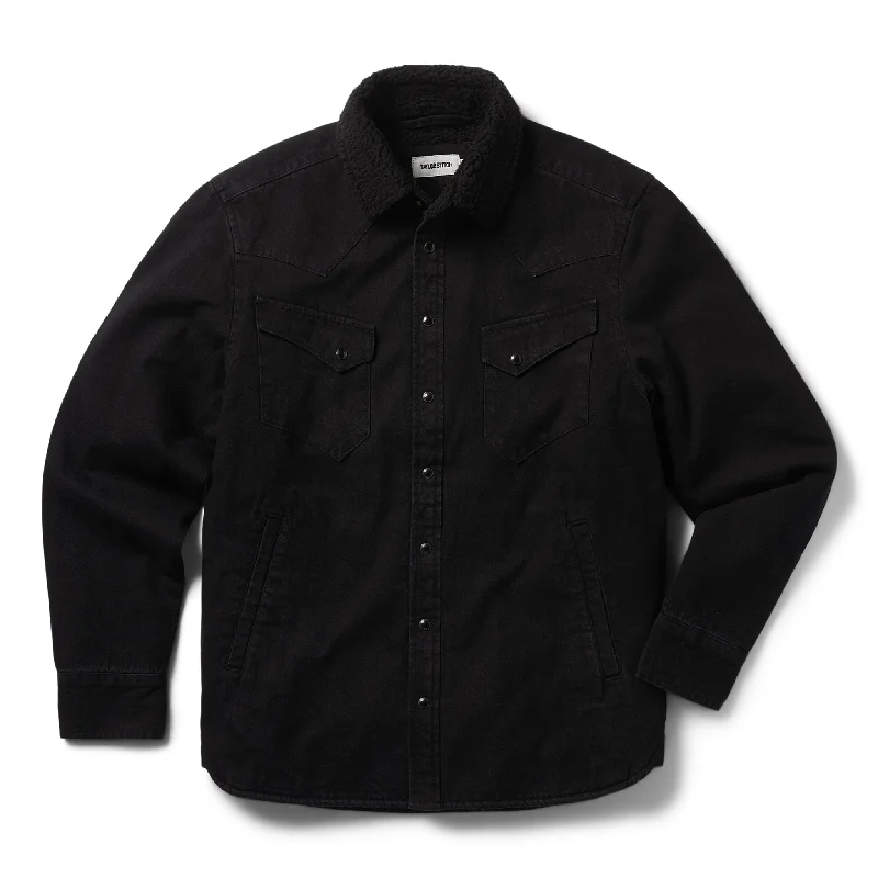 Men's Coats with ButtonsThe Western Shirt Jacket in Washed Coal