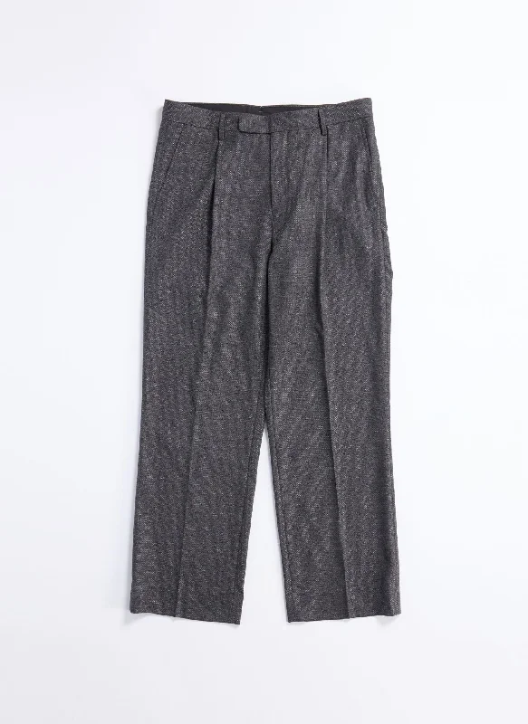 Men's Pants with Flat-Front DesignsMarzotto Wool Suit Pants
