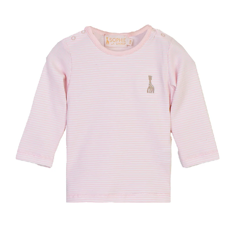 Classic Men's Button-Up ShirtsPink Striped T-shirt