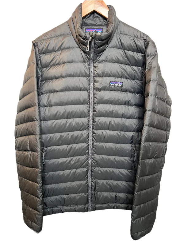 Men's Coats with Inner PocketsPatagonia Mens Grey Lightweight Puffer Coat (Size M)