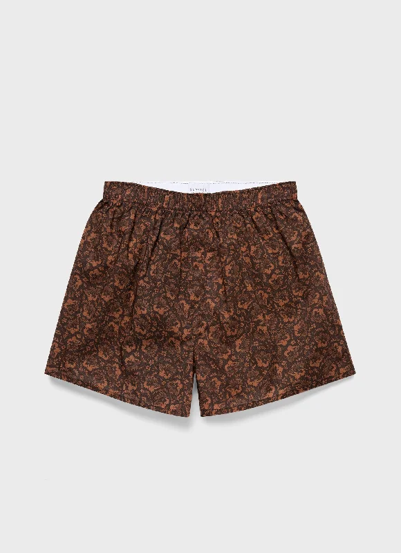 Men's Pants with Contrast WaistbandsMen's Classic Boxer Shorts in Liberty Fabric in Autumn Floral Men's Pants with Contrast WaistbandsMen's Classic Boxer Shorts in Liberty Fabric in Autumn Floral