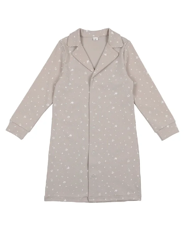 Men's Shirts with Patchwork SleevesPouf Baby Star Print Nightshirt