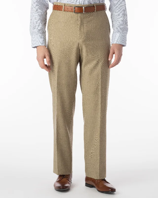 Men's Pants with Back PocketsBallin Pants - Dunhill Super 120's Sharkskin - Camel