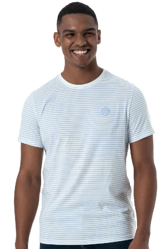 Men's Shirts with Hidden ButtonsBranded T-Shirt _ 151895 _ Blue