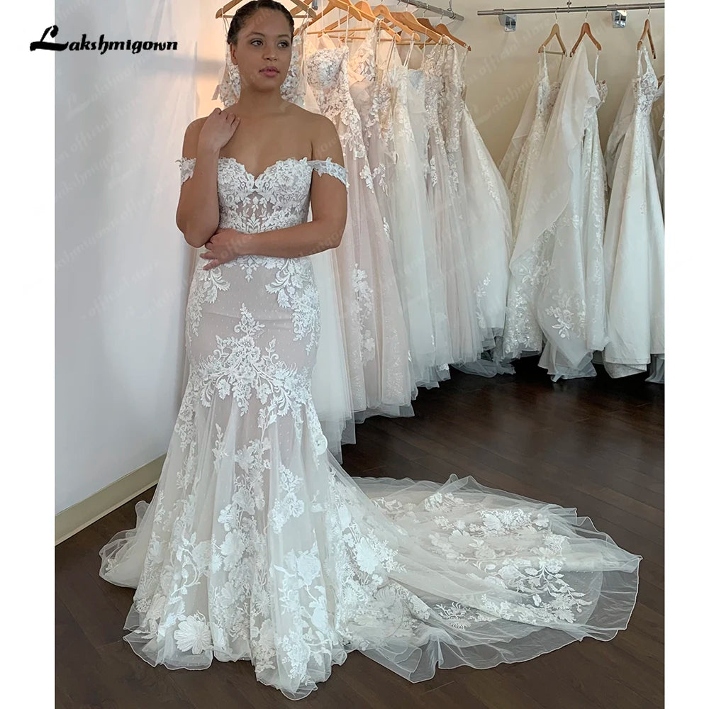 Roycebridal Off the Shoulder Mermaid Lace Wedding Dresses Boho Style Vestidos De Novia 2025 Nuevos Sexy Bridal Gowns Roycebridal Off the Shoulder Mermaid Lace Wedding Dresses Boho Style Vestidos De Novia 2025 Nuevos Sexy Bridal Gowns