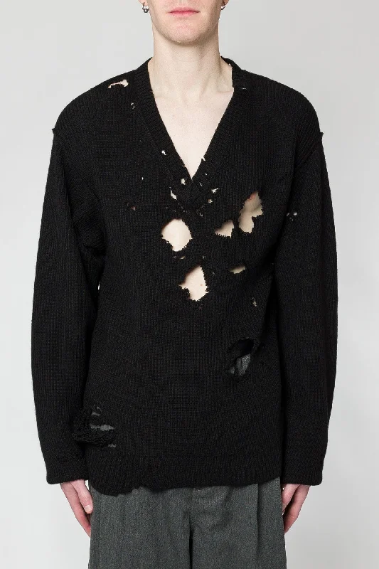 Men's Dress Pants for Special OccasionsVetements Destroyed Sweater
