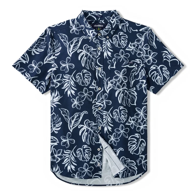 Men's Long-Sleeve Shirts for Year-Round WearChubbies The Uncle Performance Short Sleeve Sport Shirt - Dusty Blue Men's Long-Sleeve Shirts for Year-Round WearChubbies The Uncle Performance Short Sleeve Sport Shirt - Dusty Blue