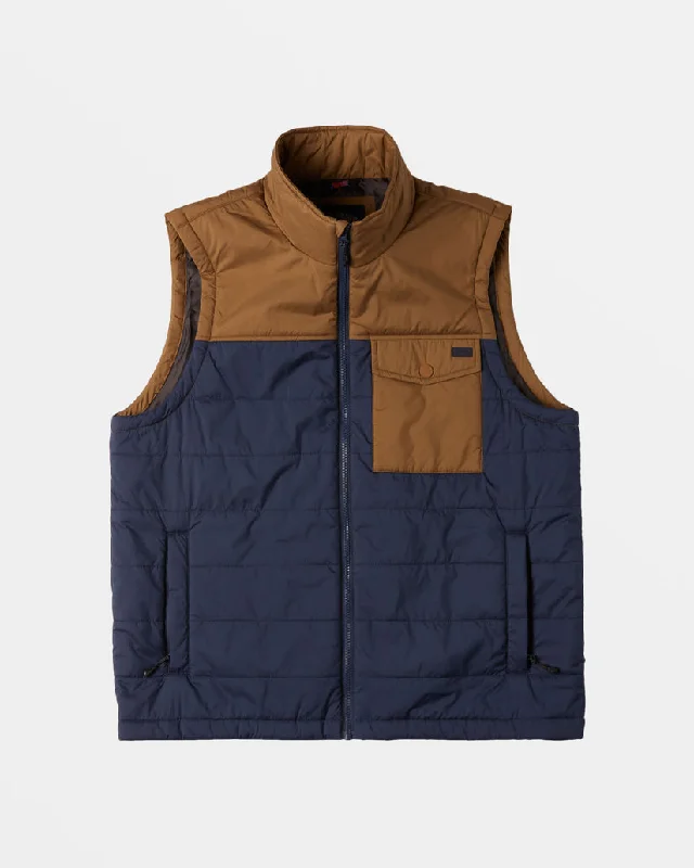 Men's Coats with ZippersBillabong Prism Vest-Dusty Navy