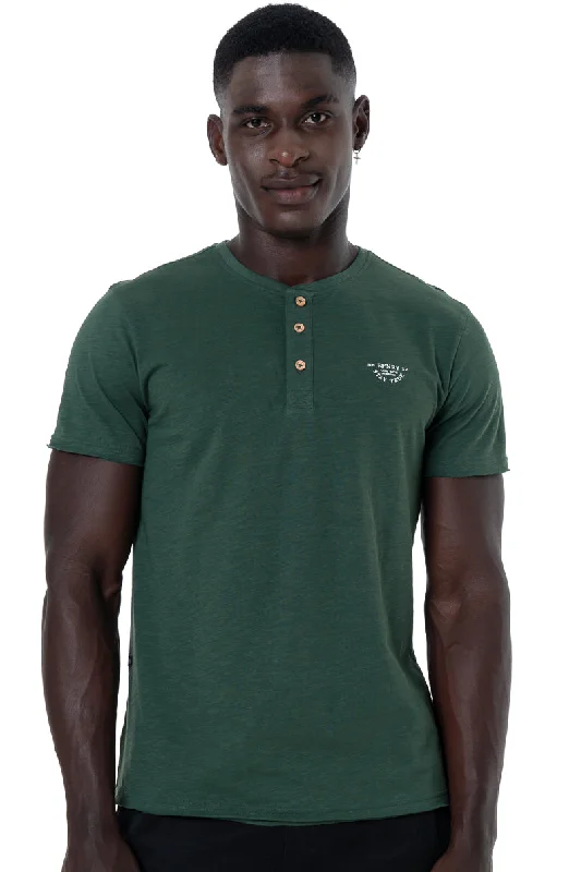 Men's Shirts with Cowl NecksHenley T-Shirt _ 146764 _ Fatigue