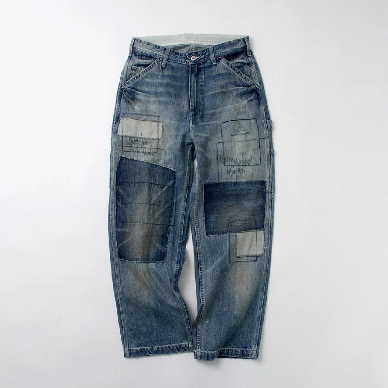 Mid-Waisted Men's JeansUNIVERSAL OVERALL / 12.75 oz. Remake Painted Pants