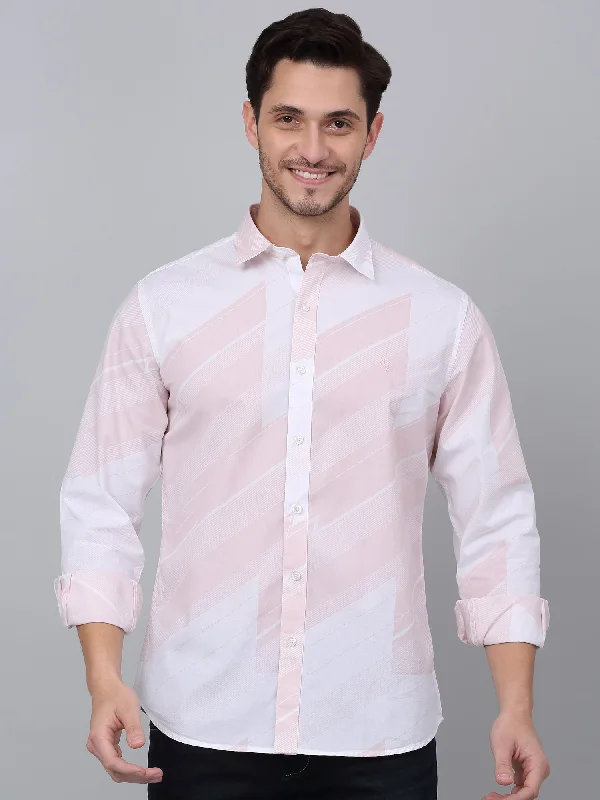 Men's Luxury Shirts for High-End FashionMen's Pink Casual Abstract Print Full Sleeve Shirt Men's Luxury Shirts for High-End FashionMen's Pink Casual Abstract Print Full Sleeve Shirt