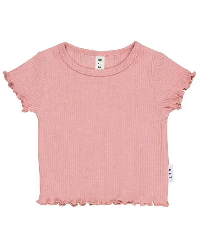 Men's Shirts with Belt Loopshuxbaby Dusty Rose Rib T-Shirt