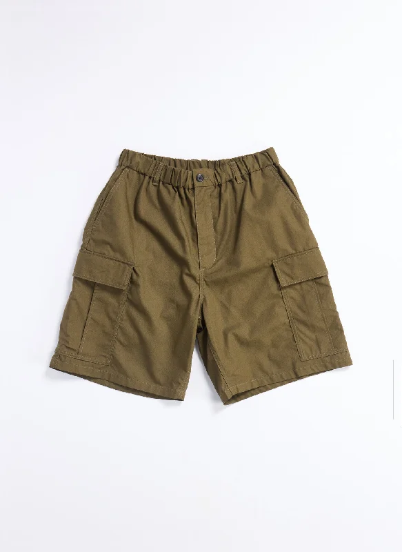 Men's Pants with Wrinkle-Resistant FabricCordura Canvas Cargo Easy Shorts