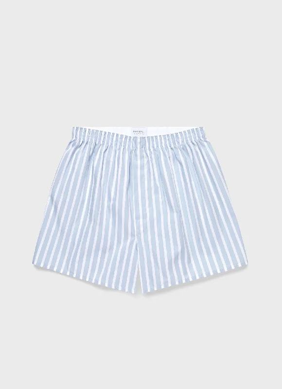 Men's Straight-Leg Jeans for a Classic FitMen's Classic Boxer Shorts in Sky Blue/White