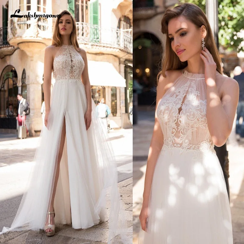 Roycebridal Lakshmigown Boho Wedding Dresses Sexy Off The Shoulder Vestido de Bodas Lace Bodice Elegant Bridal Backless Wedding Gown Roycebridal Lakshmigown Boho Wedding Dresses Sexy Off The Shoulder Vestido de Bodas Lace Bodice Elegant Bridal Backless Wedding Gown