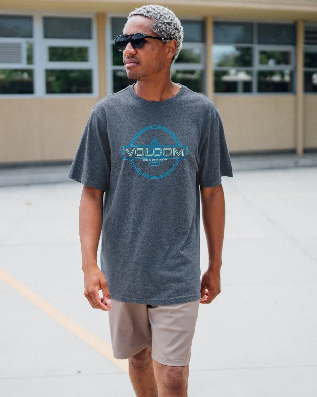 Relaxed-Fit Men's JeansLine Service Short Sleeve Tee - Navy Heather